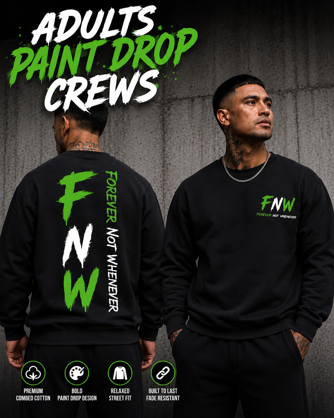 Adults Paint Drop Crews