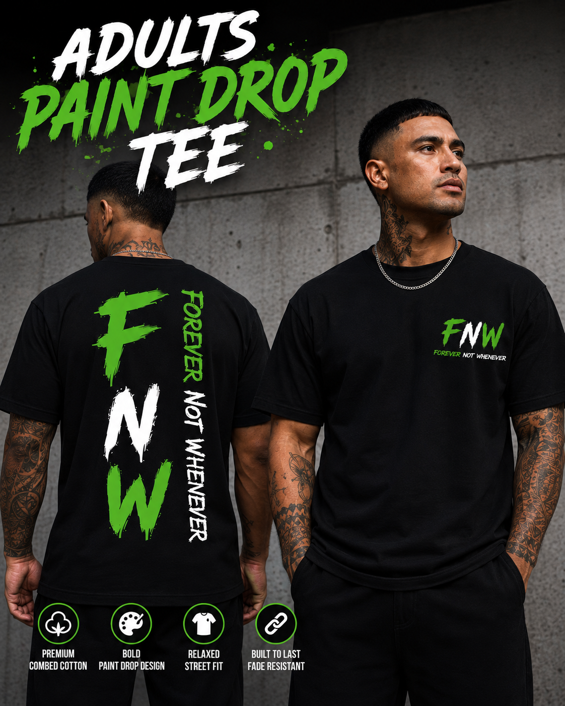 Adults Paint Drop T-Shirts